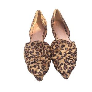 Anthro Liendo Seychelles animal print flats size 8.5